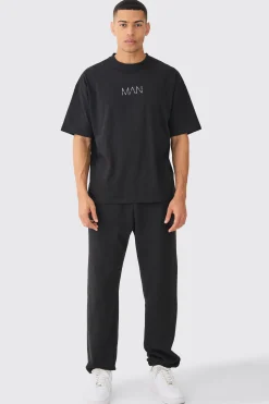 boohooMAN Man Oversized T-shirt & Jogger Set | UK| Sets & Co-Ords
