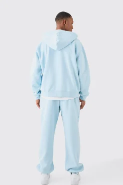 boohooMAN Man Oversized Zip Through Hooded Tracksuit | UK| Tracksuits