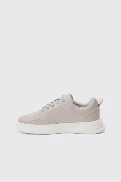 boohooMAN Man PU Chunky Sole Trainer In | UK| Trainers & Hi-Tops