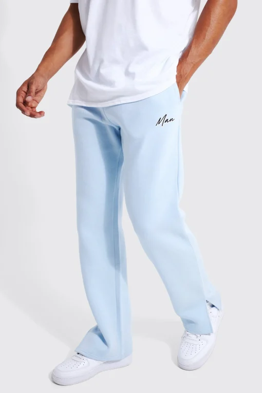 boohooMAN Man Regular Fit Split Hem Jogger | UK| Trousers|Joggers