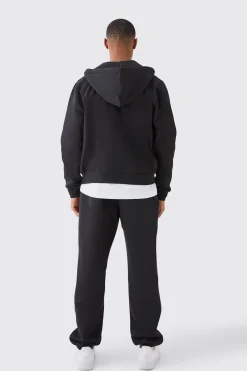 boohooMAN Man Signature Boxy Zip Through Hooded Tracksuit | UK| Tracksuits