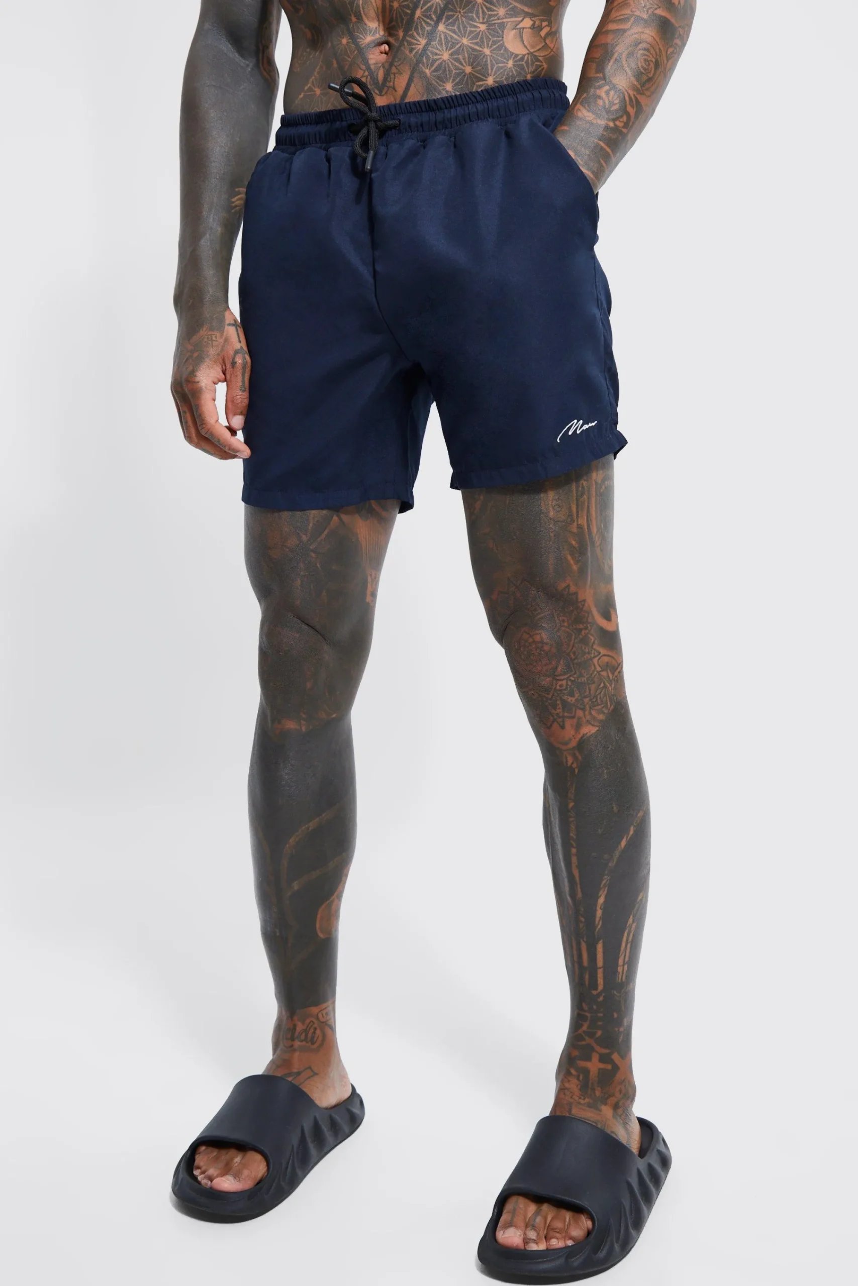 boohooMAN Man Signature Mid Length Swim Shorts | UK| Shorts