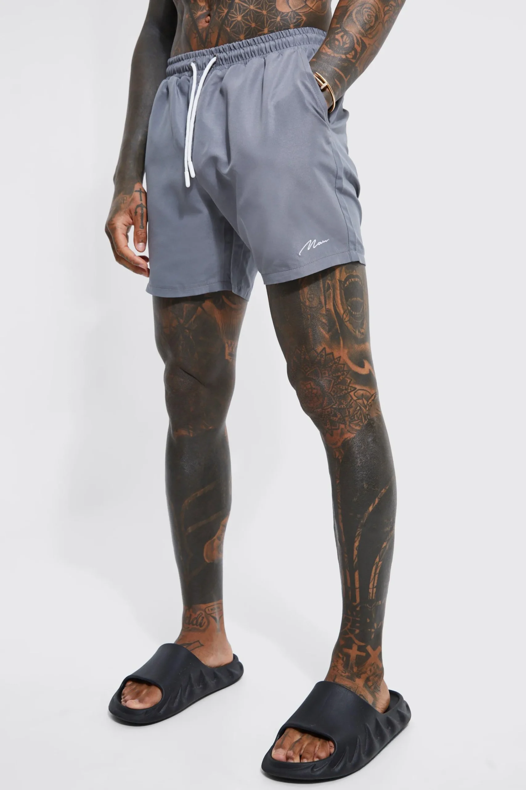 boohooMAN Man Signature Mid Length Swim Shorts | UK| Shorts
