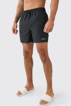 boohooMAN Man Signature Mid Length 3 Pack Swim Short | UK| Shorts