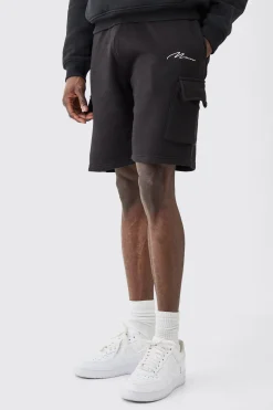 boohooMAN Man Signature Mid Length Loose Cargo Shorts | UK| Shorts