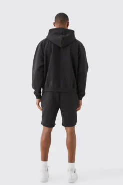 boohooMAN Man Signature Oversized Boxy Loose Short Tracksuit | UK| Tracksuits