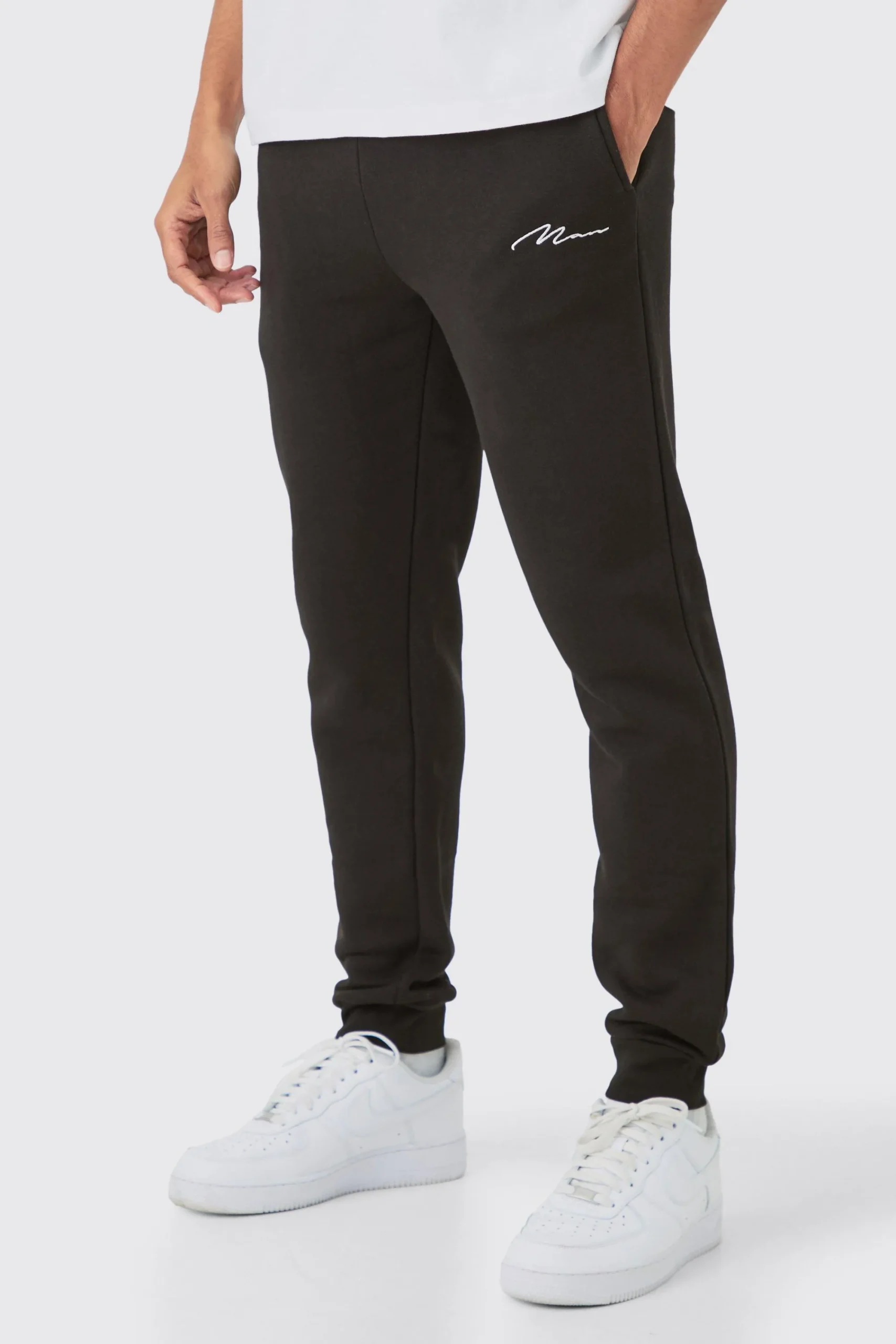 boohooMAN Man Signature Regular Fit Joggers | UK| Trousers|Joggers