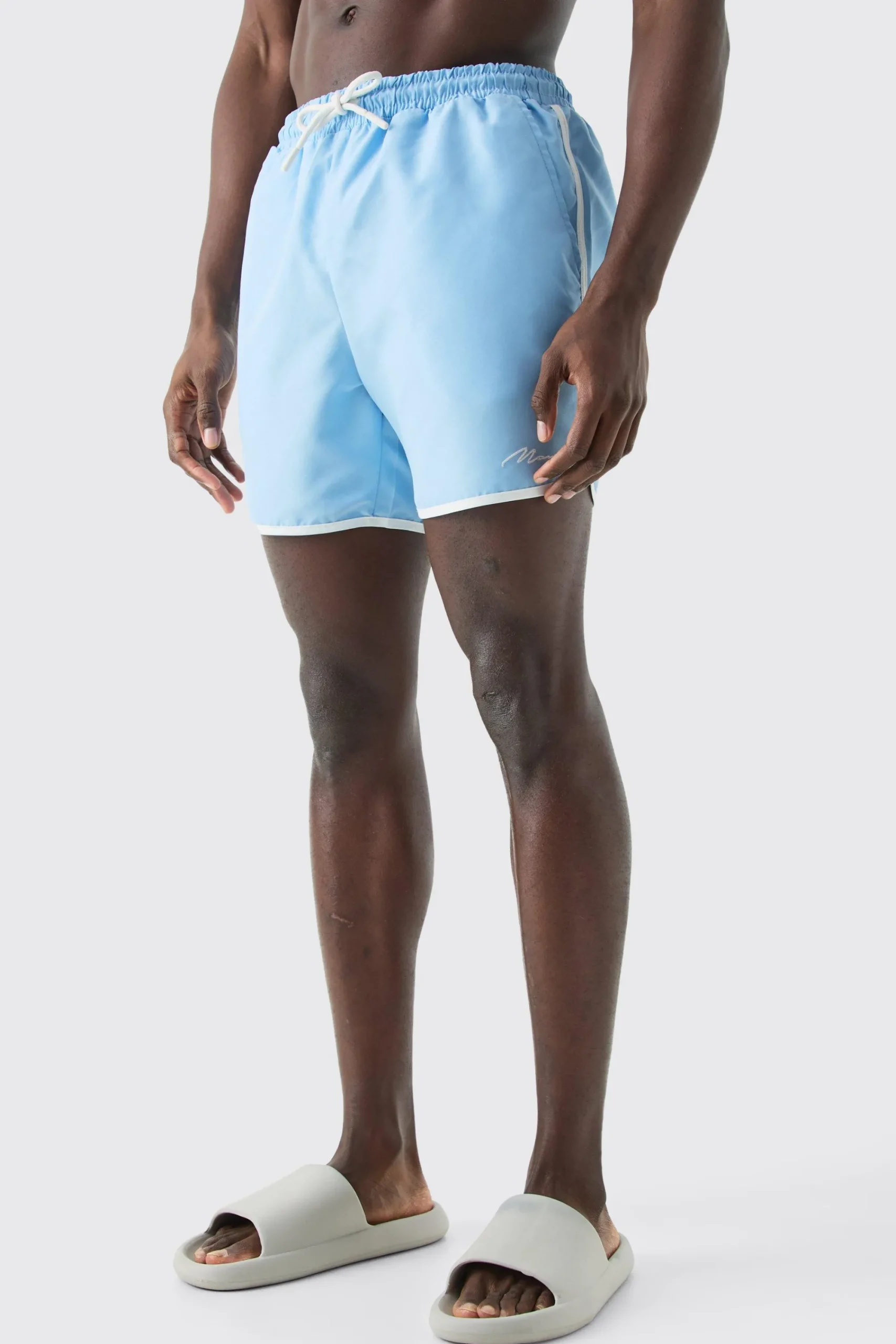 boohooMAN Man Signature Runner Swim Shorts | UK| Shorts