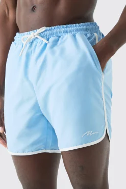 boohooMAN Man Signature Runner Swim Shorts | UK| Shorts