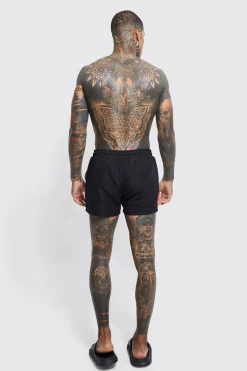 boohooMAN Man Signature Short Length Swim Shorts | UK| Shorts
