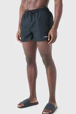 boohooMAN Man Signature Short Length Swim Short | UK| Shorts