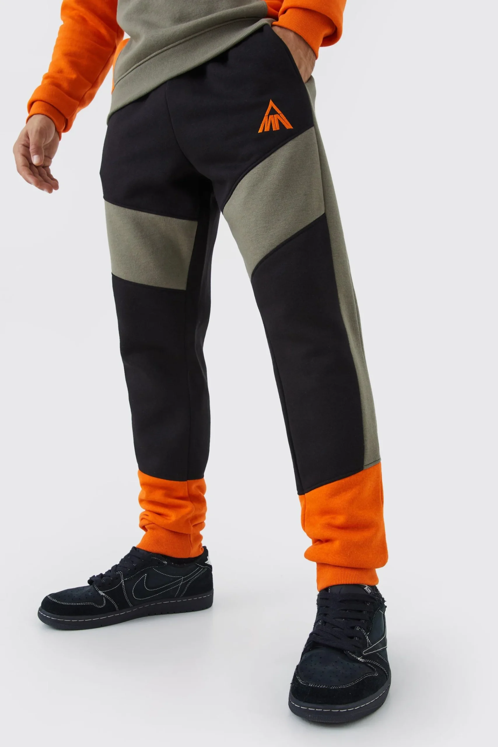 boohooMAN Man Slim Fit Colour Block Jogger | UK| Joggers
