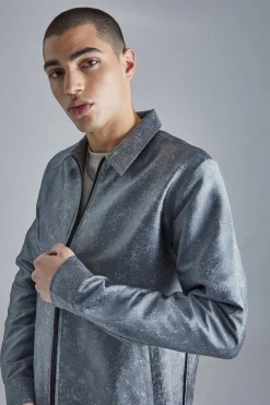 boohooMAN Marl Fabric Interest Smart Overshirt | UK| Sets & Co-Ords