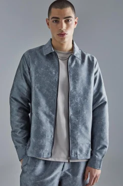 boohooMAN Marl Fabric Interest Smart Overshirt | UK| Sets & Co-Ords