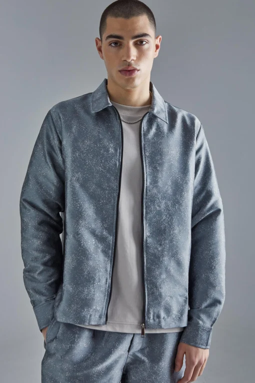boohooMAN Marl Fabric Interest Smart Set | UK| Sets & Co-Ords
