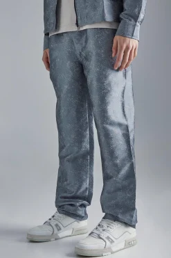 boohooMAN Marl Fabric Interest Straight Trouser | UK| Sets & Co-Ords