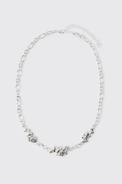 boohooMAN Melted Chain Detial Necklace In | UK| Jewellery & Watches