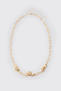 boohooMAN Melted Chain Detial Necklace In | UK| Jewellery & Watches