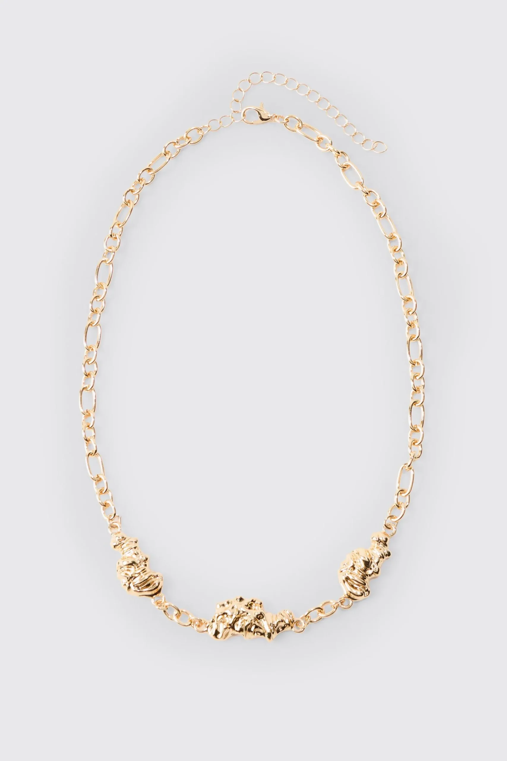 boohooMAN Melted Chain Detial Necklace In | UK| Jewellery & Watches