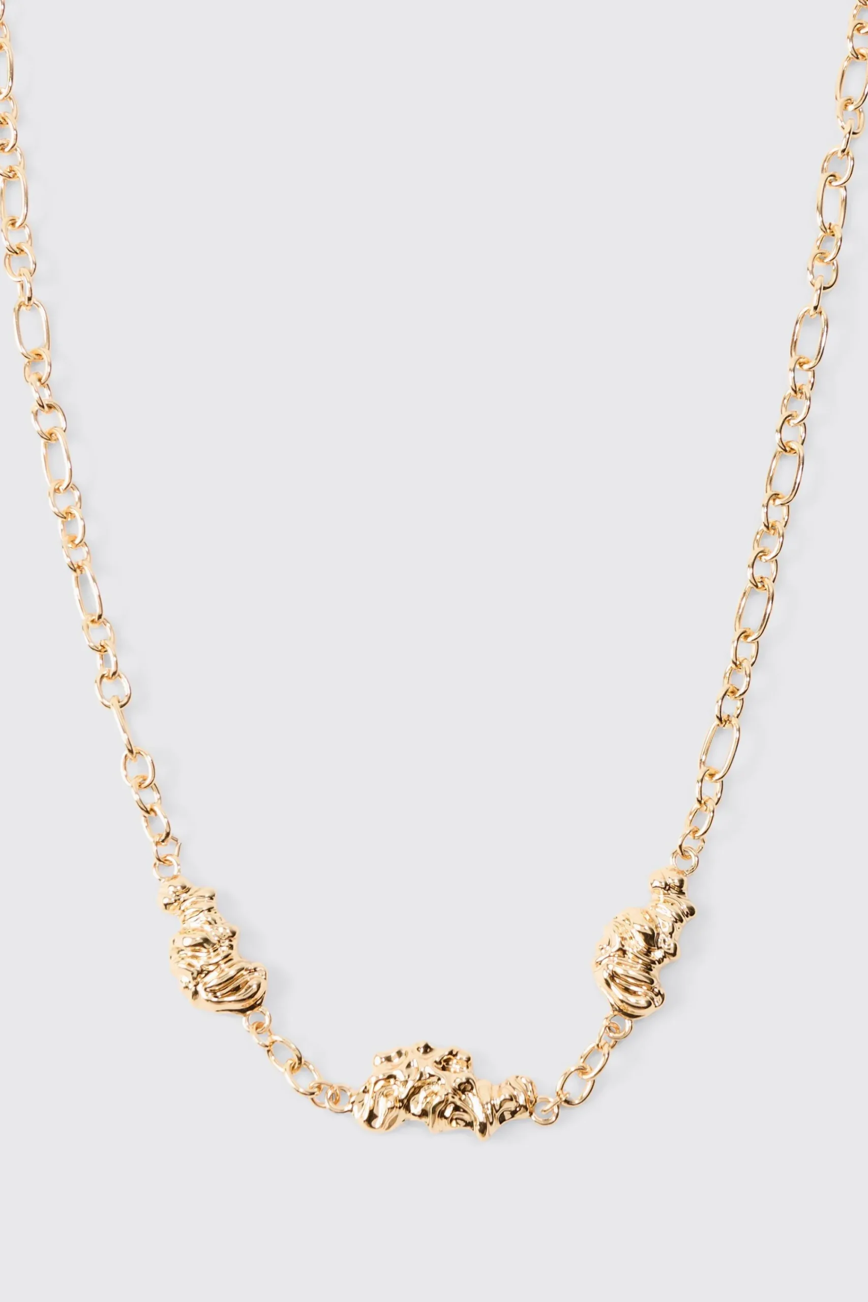boohooMAN Melted Chain Detial Necklace In | UK| Jewellery & Watches