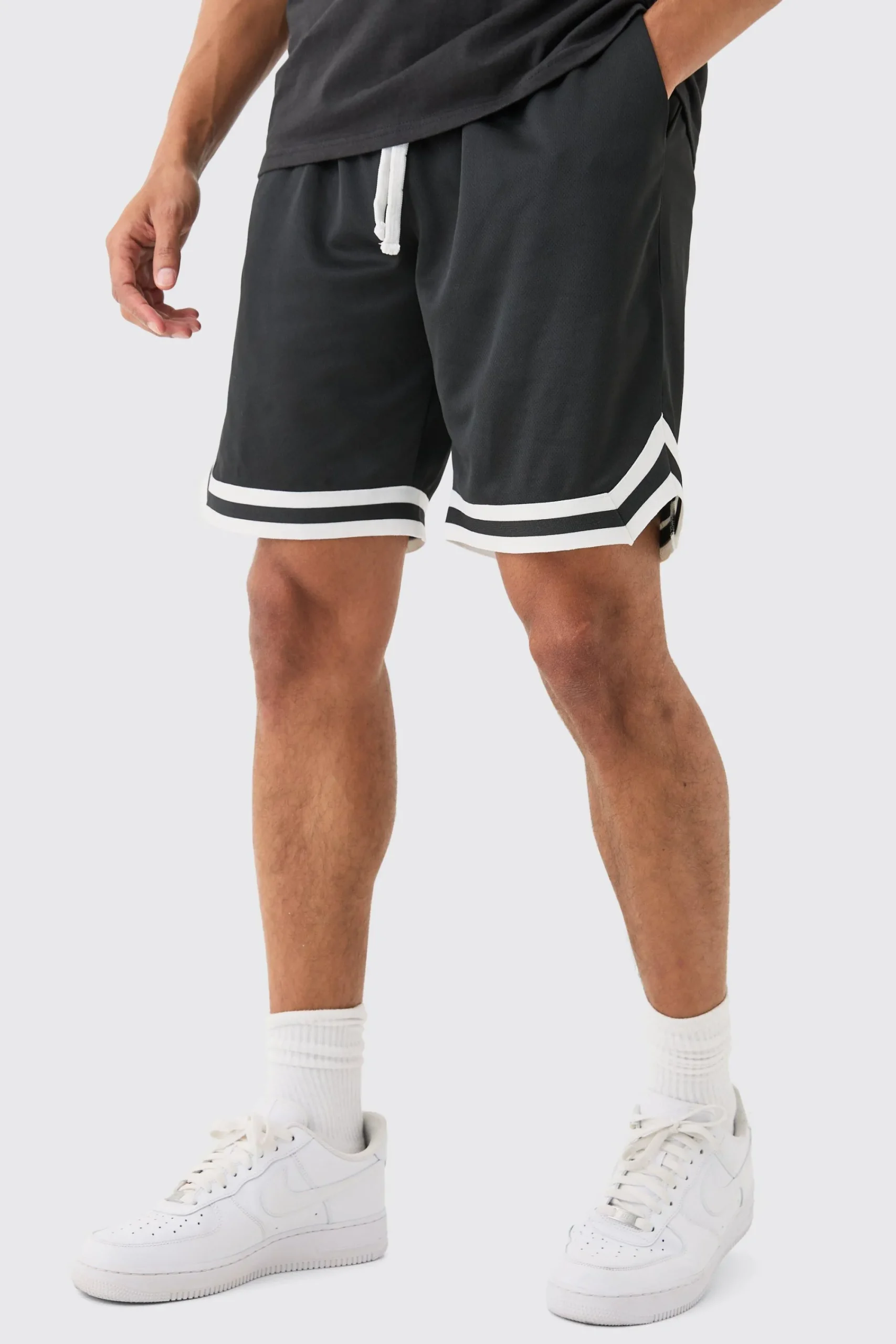 boohooMAN Mid Length Mesh Basketball Short | UK| Shorts
