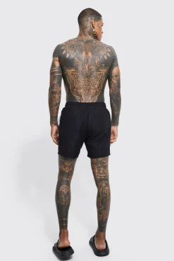 boohooMAN Mid Length Plain Swim Shorts | UK| Shorts