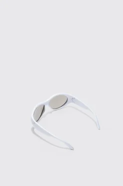 boohooMAN Mirror Lens Racer Sunglasses | UK| Sunglasses