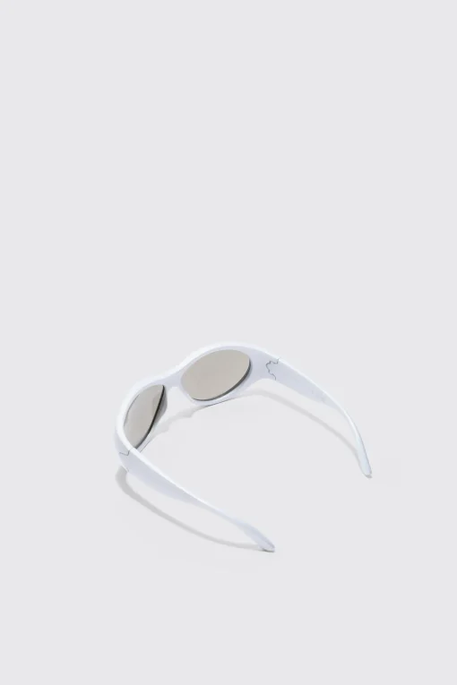 boohooMAN Mirror Lens Racer Sunglasses | UK| Sunglasses