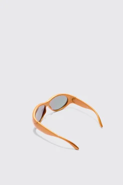 boohooMAN Mirror Lens Racer Sunglasses | UK| Sunglasses