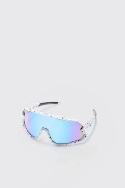 boohooMAN Mirror Lens Visor Sunglasses In | UK| Sunglasses