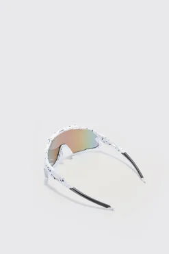 boohooMAN Mirror Lens Visor Sunglasses In | UK| Sunglasses