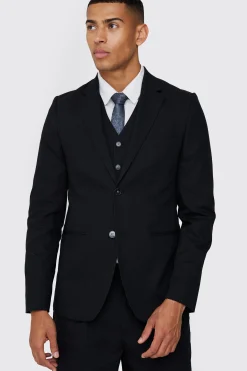 boohooMAN Mix & Match Linen Blend Slim Suit Set | UK| Suits & Tailoring|Sets & Co-Ords