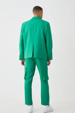 boohooMAN Mix & Match Tailored Cargo Trousers | UK| Suits & Tailoring|Trousers