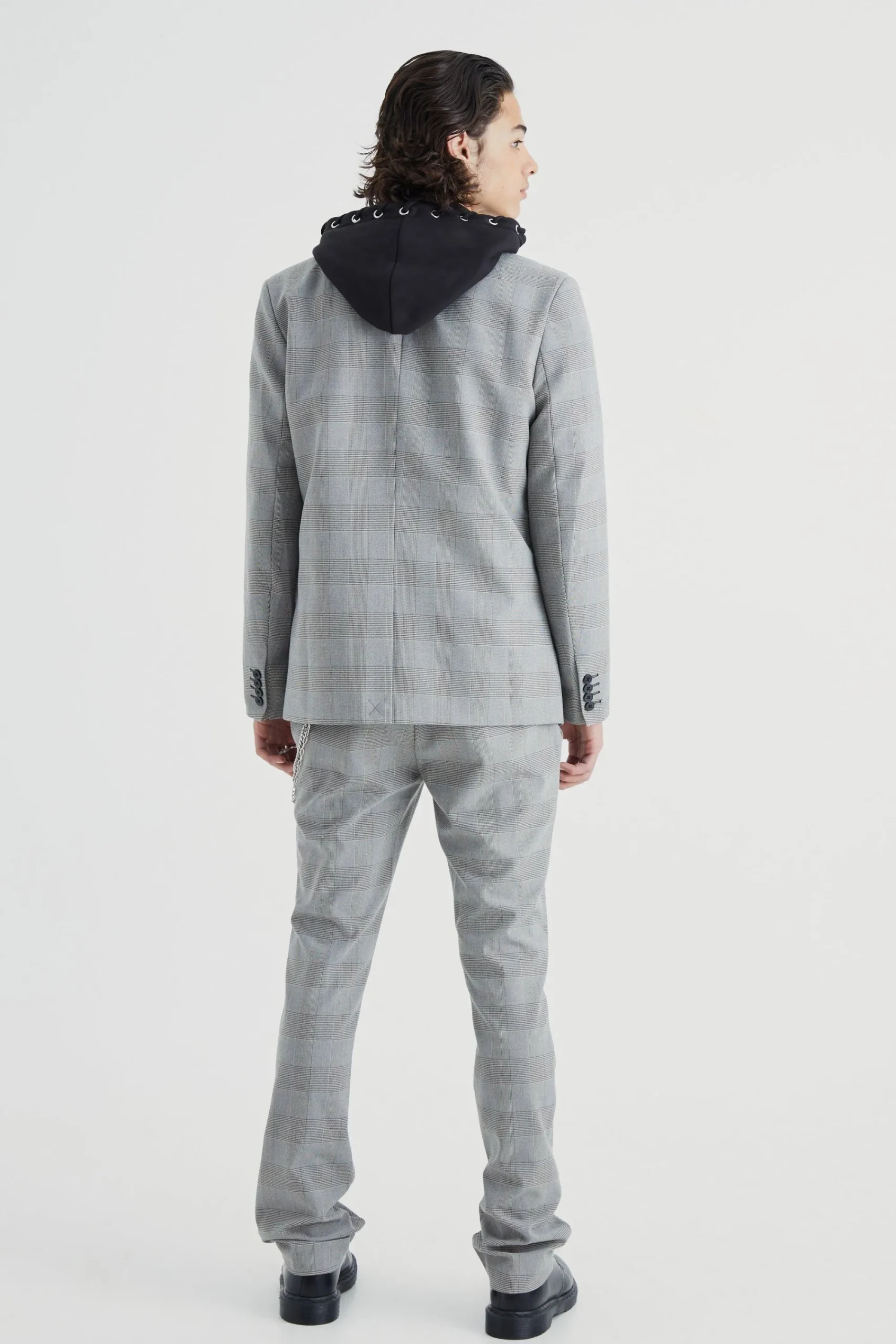 boohooMAN Mix And Match Skinny Fit Check Suit | UK| Suits & Tailoring