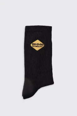 boohooMAN Moto BHMS Embroidered Socks | UK| Underwear & Socks|Underwear & Socks