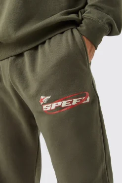 boohooMAN Moto Graphic Sweat Tracksuit | UK| Tracksuits