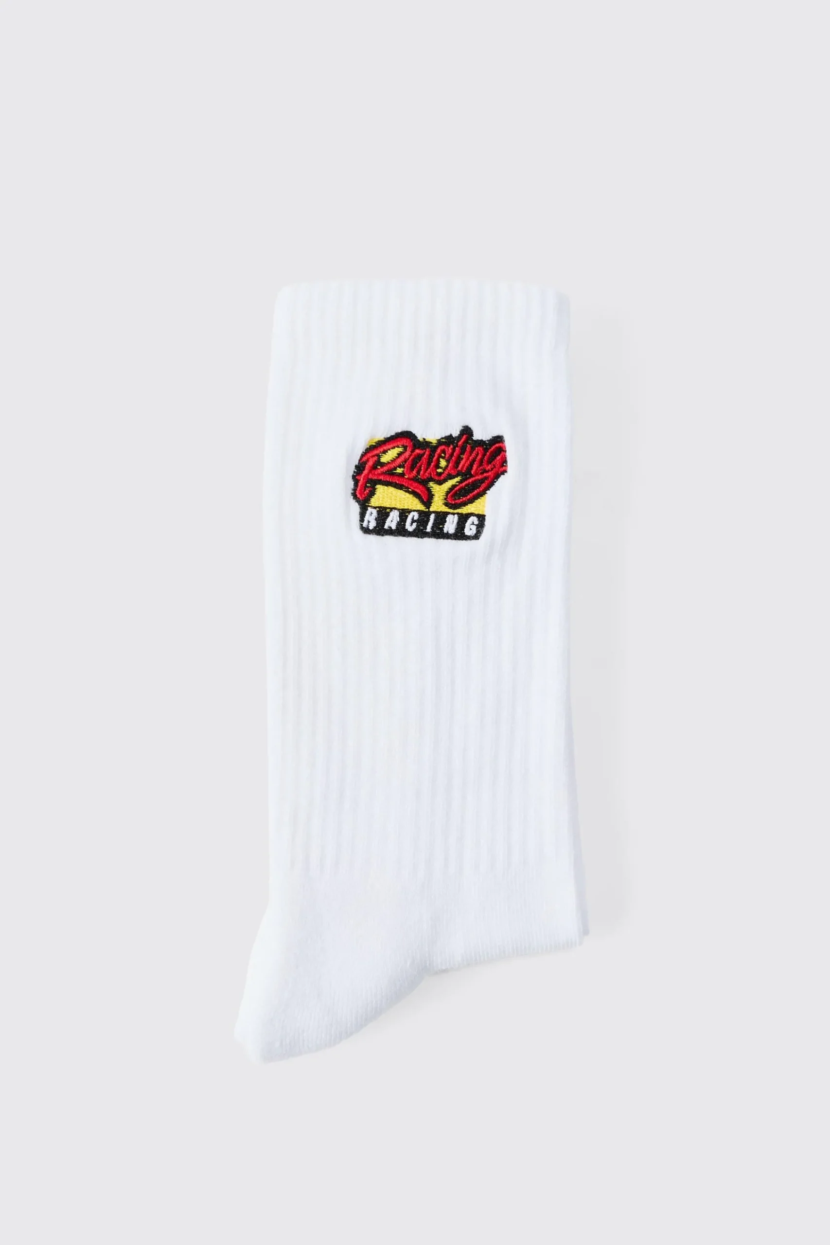 boohooMAN Moto Racing Embroidered Socks | UK| Underwear & Socks|Underwear & Socks