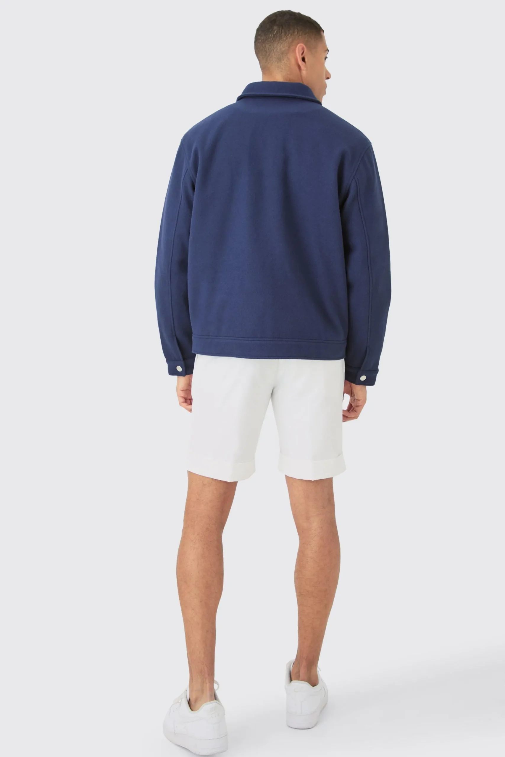 boohooMAN Nylon Pocket Varsity Harrington In | UK| Coats & Jackets