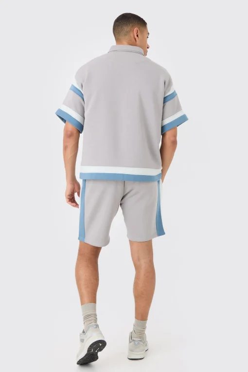 boohooMAN OFCL Baseball Shirt And Shorts Set | UK| Sets & Co-Ords|Tracksuits