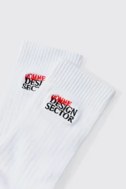 boohooMAN OFCL Man Embroidered Sports Socks | UK| Underwear & Socks|Underwear & Socks