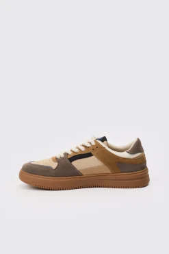 boohooMAN Ofcl Tab Chunky Rope Lace Trainers In | UK| Trainers & Hi-Tops