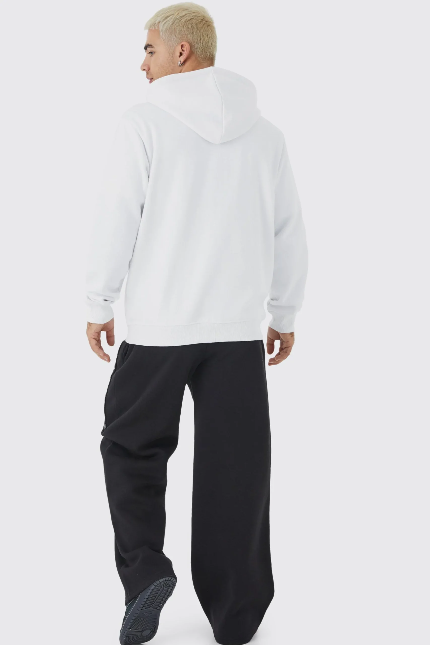 boohooMAN Official Applique Wide Fit Jogger | UK| Trousers|Joggers