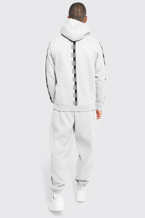 boohooMAN Official Man Tape Hoodie | UK| Hoodies & Sweatshirts