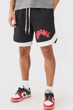 boohooMAN Official Shoe Lace Basketball Shorts | UK| Shorts