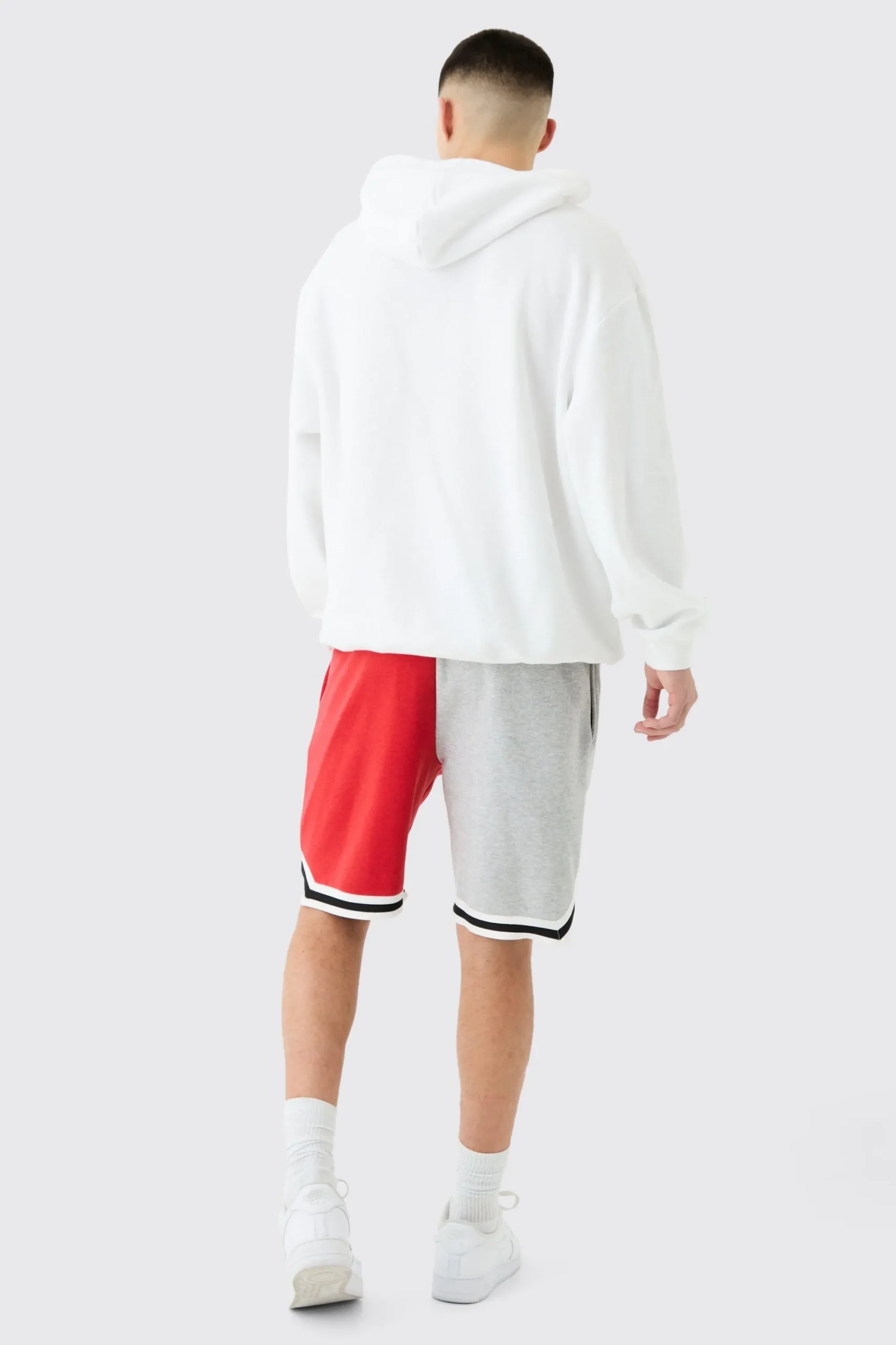 boohooMAN Official Spliced Basketball Jersey Shorts | UK| Shorts