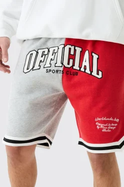 boohooMAN Official Spliced Basketball Jersey Shorts | UK| Shorts