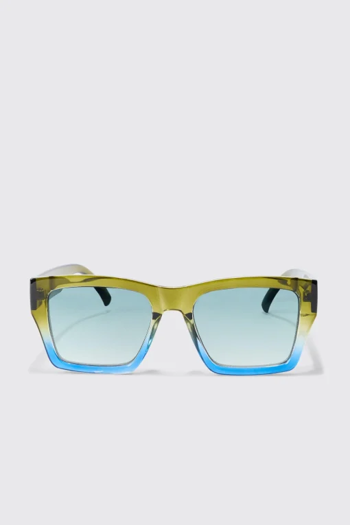 boohooMAN Ombre Square Sunglasses In | UK| Sunglasses