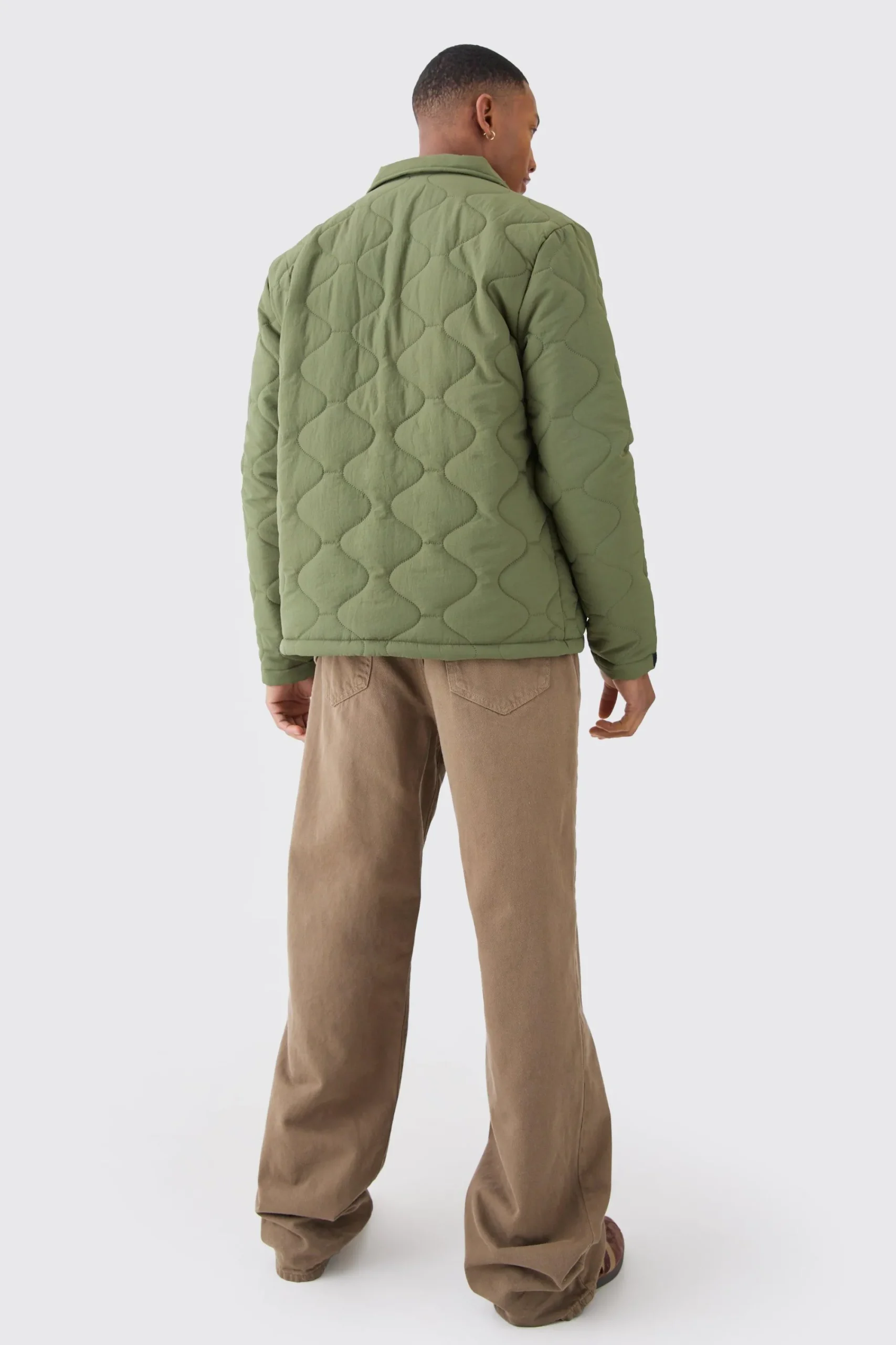 boohooMAN Onion Quilted Collared Jacket | UK| Coats & Jackets