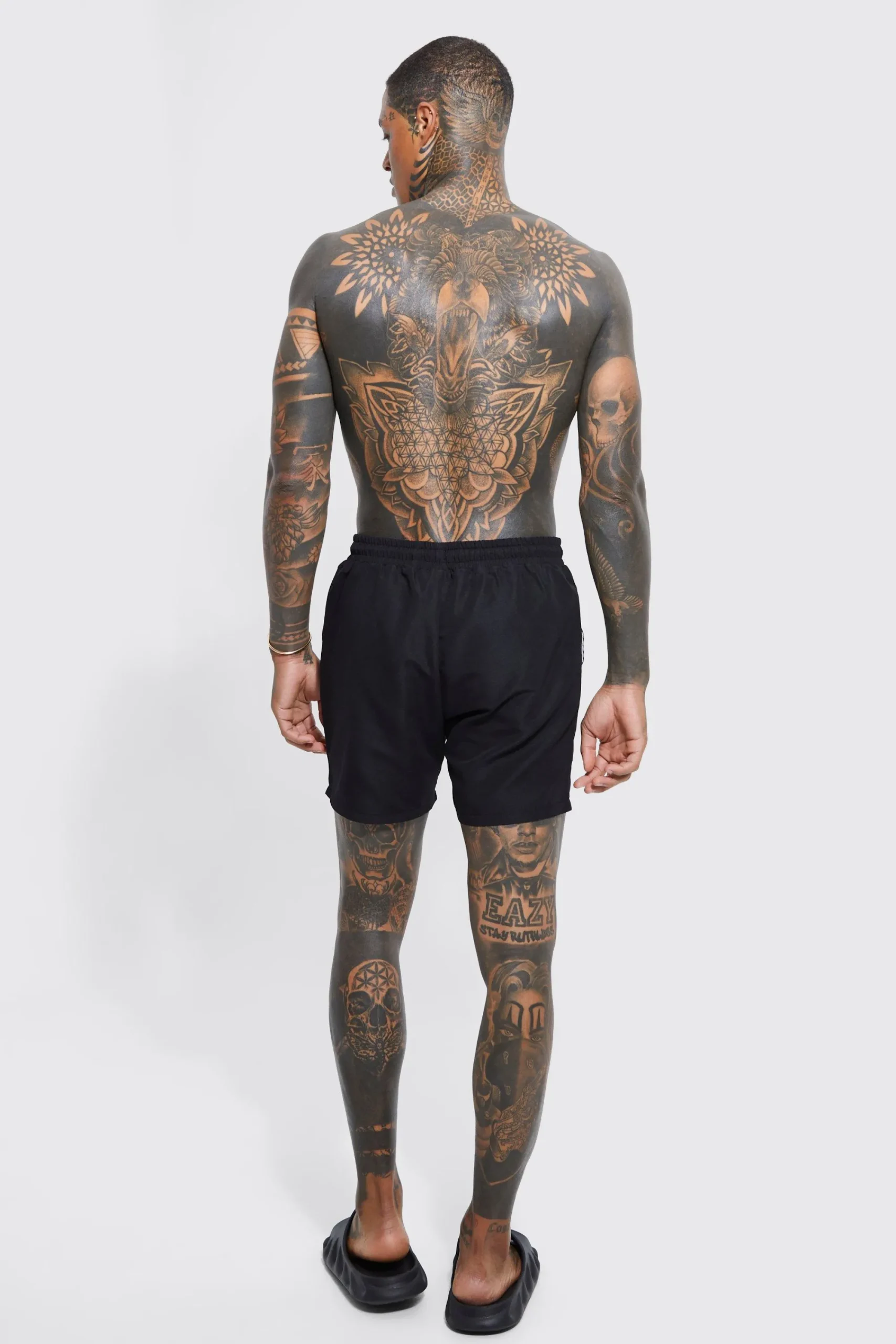 boohooMAN Original Man Mid Length Swim Shorts | UK| Shorts