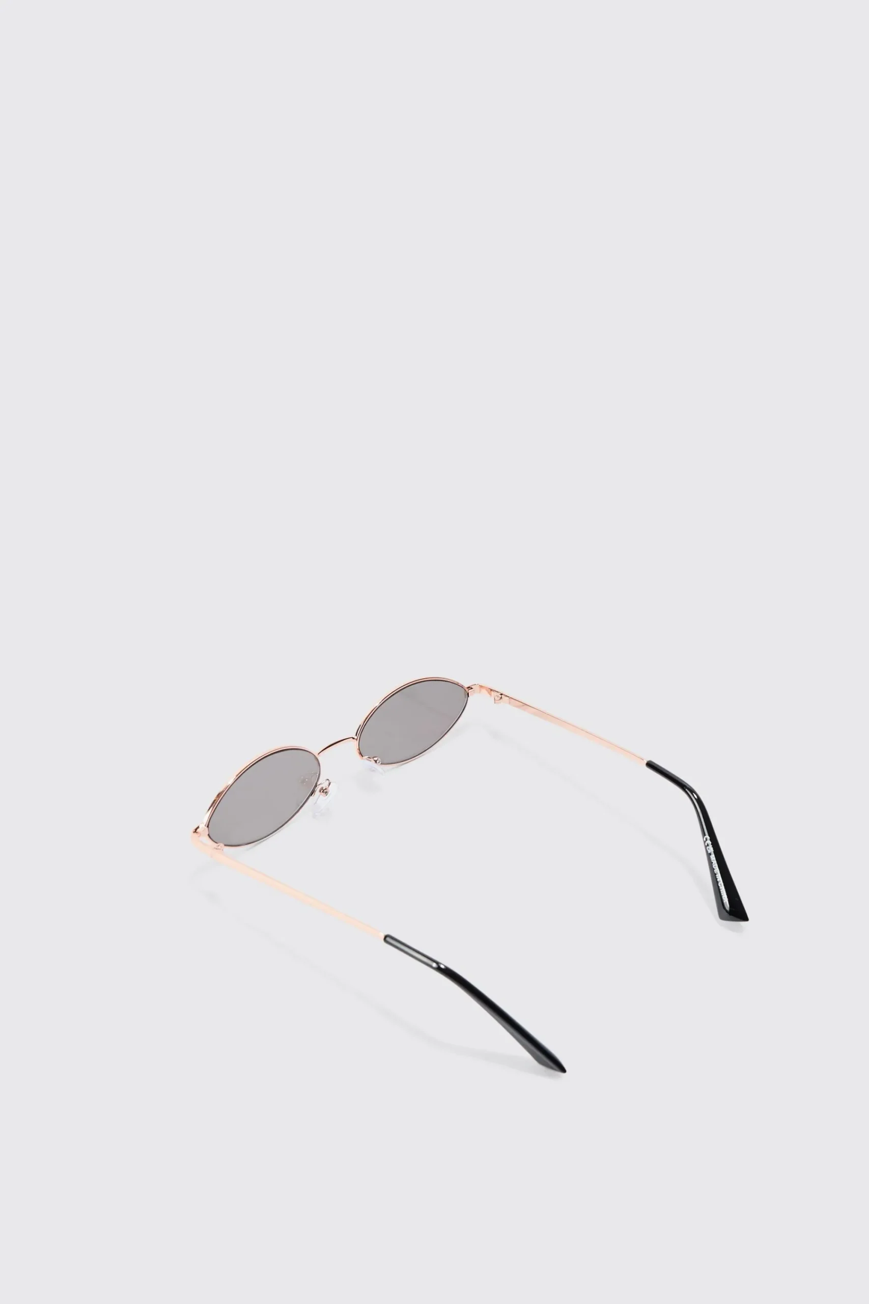 boohooMAN Oval Metal Frame Sunglasses In | UK| Sunglasses
